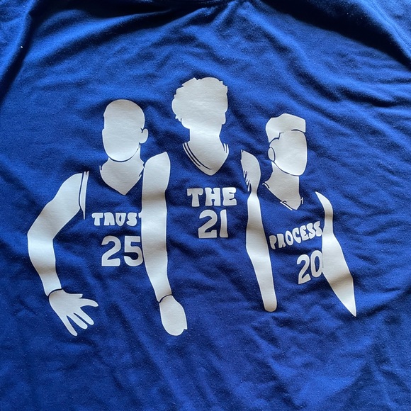 Trust the Process NBA 76ers Basketball shirt large - Picture 2 of 11